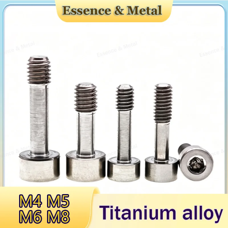 Titanium Alloy Hexagon Socket Cylindrical Head Half Thread Screws M4 M5 M6 M8 Round Head Hex Socket Locking Screws Locking Bolts