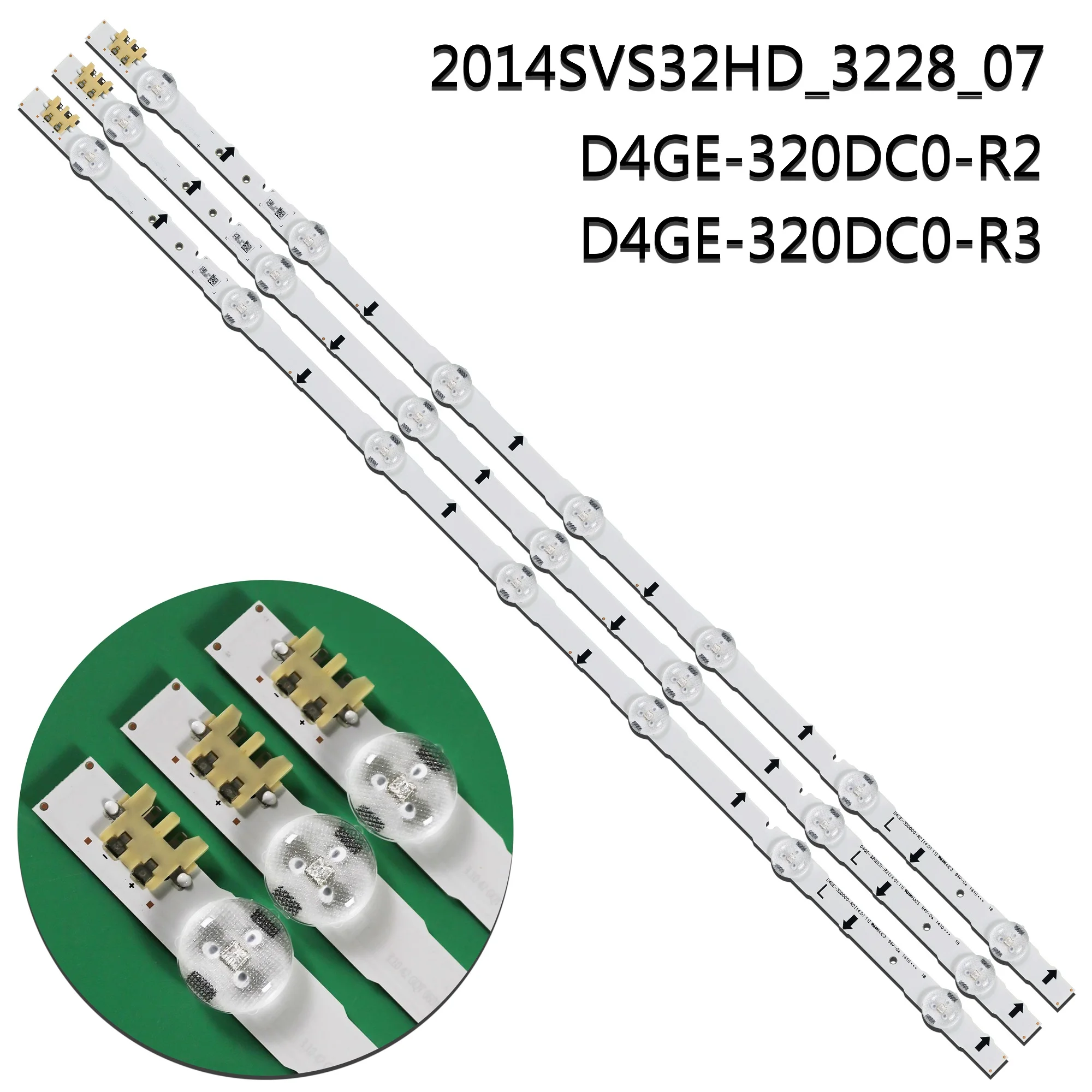 1/5/10kits LED backlight strip for 2014SVSHD_3228_07 LM41-00431A LM41-00041L LM41-00099M UE32H4500AW UE32H4505 UE32H4290