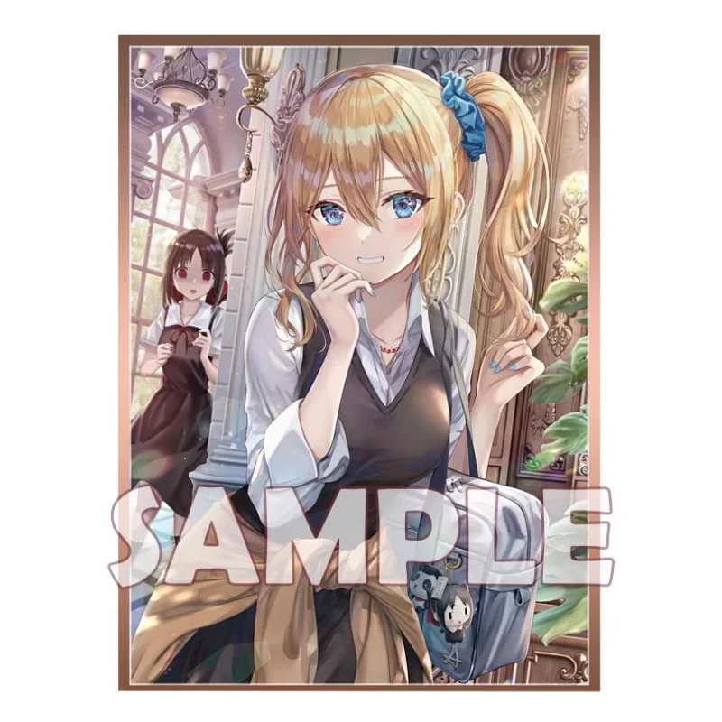 Anime Kaguya-sama: Love Is War TCG Game Flash Card Sleeve Shinomiya Kaguya Hayasaka Ai Collectibles Gift Toys 60Pcs/Set 67*92mm