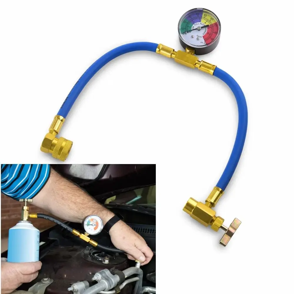 

Gauges Refrigerant Recharge Kit Adapter Manometer Air Conditioning Filler Kit Professional Continuous Refill