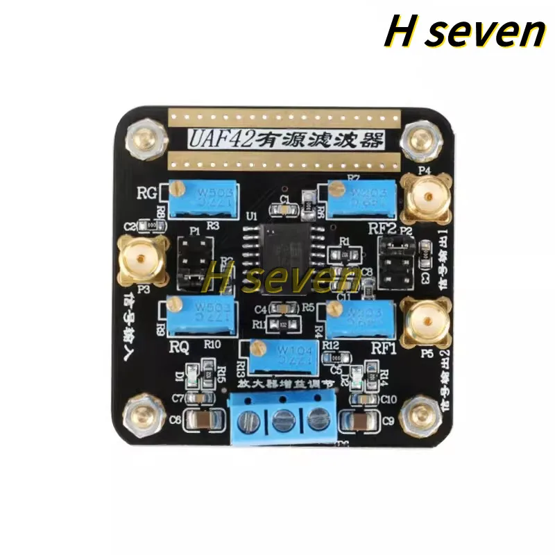 1pca/lot UAF42 High-Pass Low-Pass Band-Pass Filtering Active Filter Module Adjustable Low-Pass Signal Filter