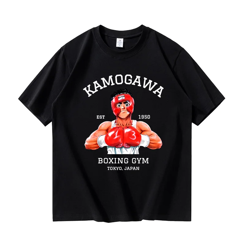 Boxing Cotton T-Shirt Men's Fashion Print Short Sleeve T-Shirt Women's Casual Harajuku Streetwear T-Shirt Top Camisole Y2K