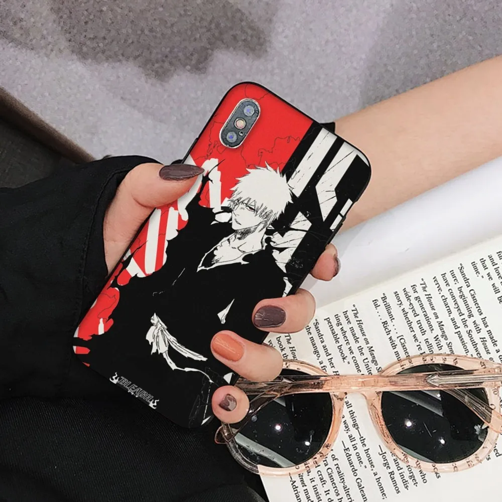 Bleach Anime Phone Case para iPhone, Capa para iPhone 15, 14, 11, 12, 13, Mini, Pro, XS, Max, 6, 7, 8 Plus, X, XR, SE, 2020