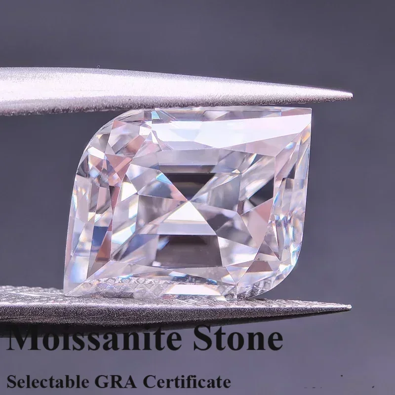 

Муассанит в форме листа, специальная огранка, цвет D, драгоценный камень, выращенный в лаборатории бриллиант для DIY, материалы для изготовления ювелирных изделий с C