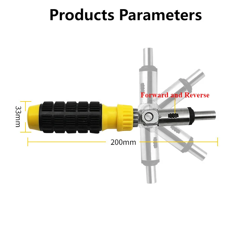 Multi-functional Ratchet Wrench 180° Rotation Positive Inversion Hand Tools For Jewelry/Furniture/Construction Repairing Tools