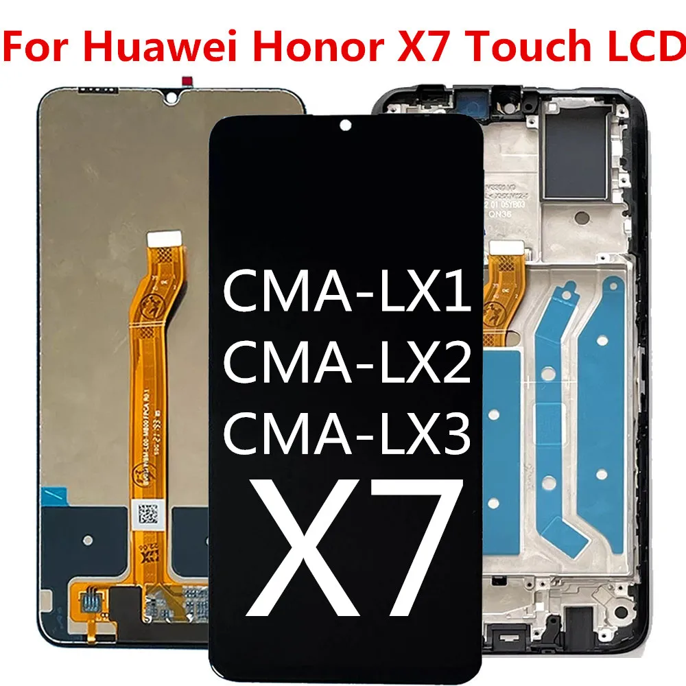 

100% Tested For Honor X7 LCD Display Touch Screen Digitizer Assembly For Honorx7 CMA-LX2, CMA-LX1, CMA-LX3 Display With Frame