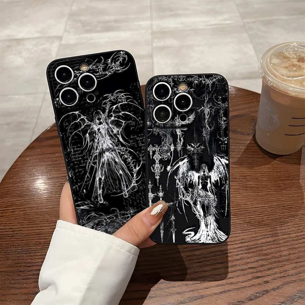 Cool Gothic Sculpture Girl Phone Case For Iphone 17 Pro Max 16 Pro Max 15 Pro 14 Plus 13 11 12 Xr X Xs Plus Se Back Cover