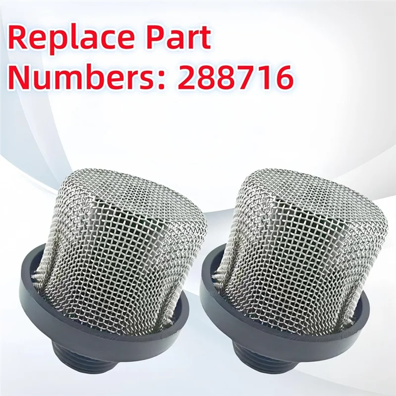 ABAE-For رشاشات الطلاء بدون هواء استبدال مصفاة شفط المدخل 288716-5 عبوات، شاشة مصفاة المدخل للأنظمة الخالية من الهواء