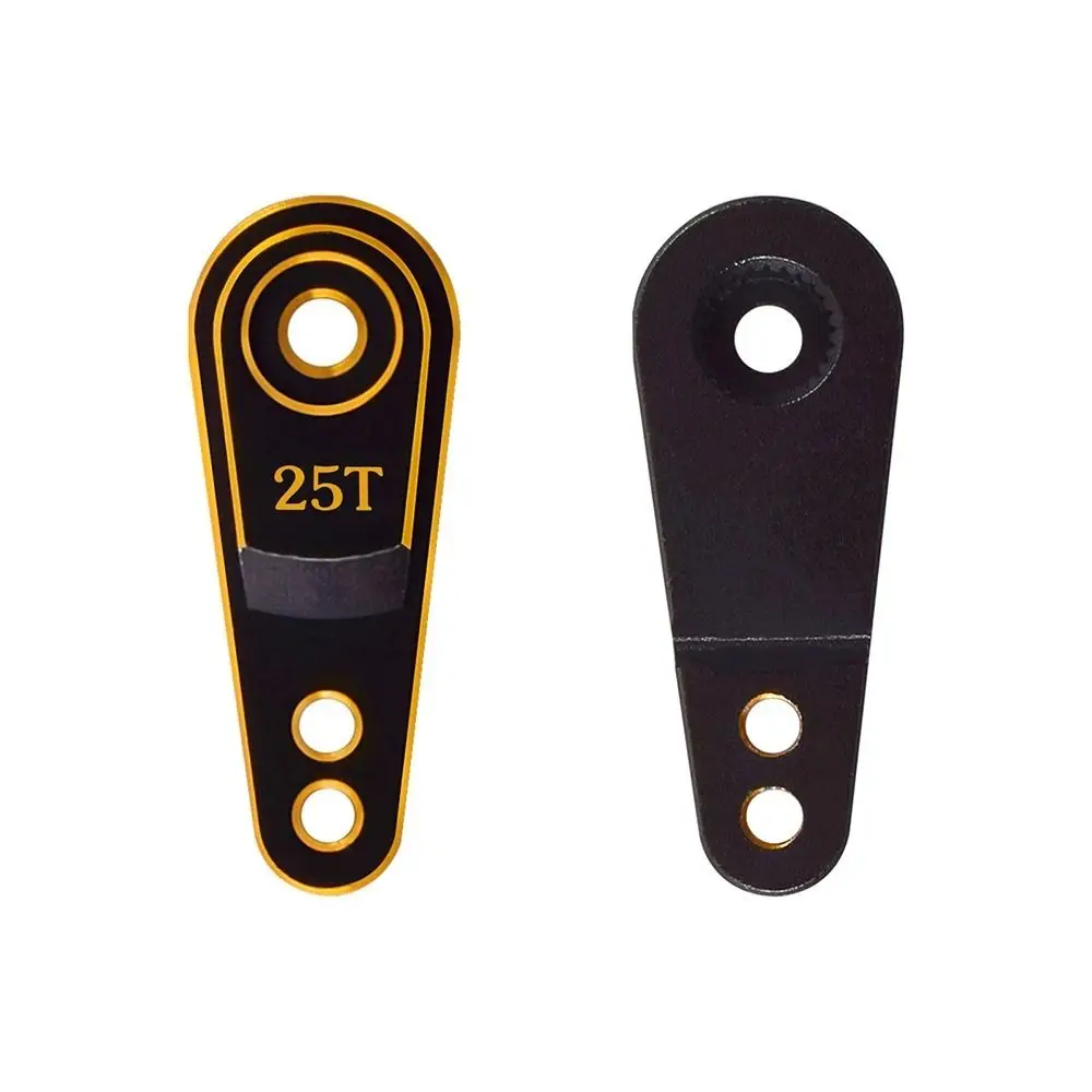 Durable Aluminum Alloy Servo Arm Extended Long Type Multi-Hole Adjust Servo Horn CNC Machined 25T Output Arm RC Boat Accessory