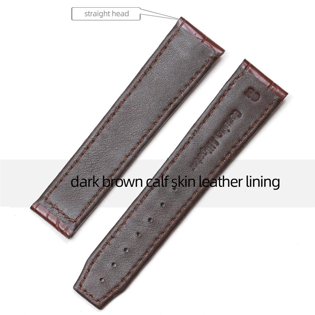Pesno for Maurice Lacroix MASTERPIECE LC6068/LC6037 20mm21mm Alligator Skin Crocodile Leather Watch Band Men Watch Accessories