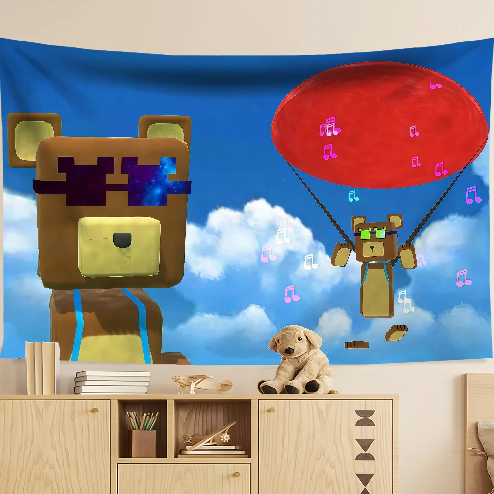 Funny Cute Game S-Super Bear Adventure Flag for Room Dorm Camping Party Hogar Garage Livingroom Bedside Wall Decor Banner Gift