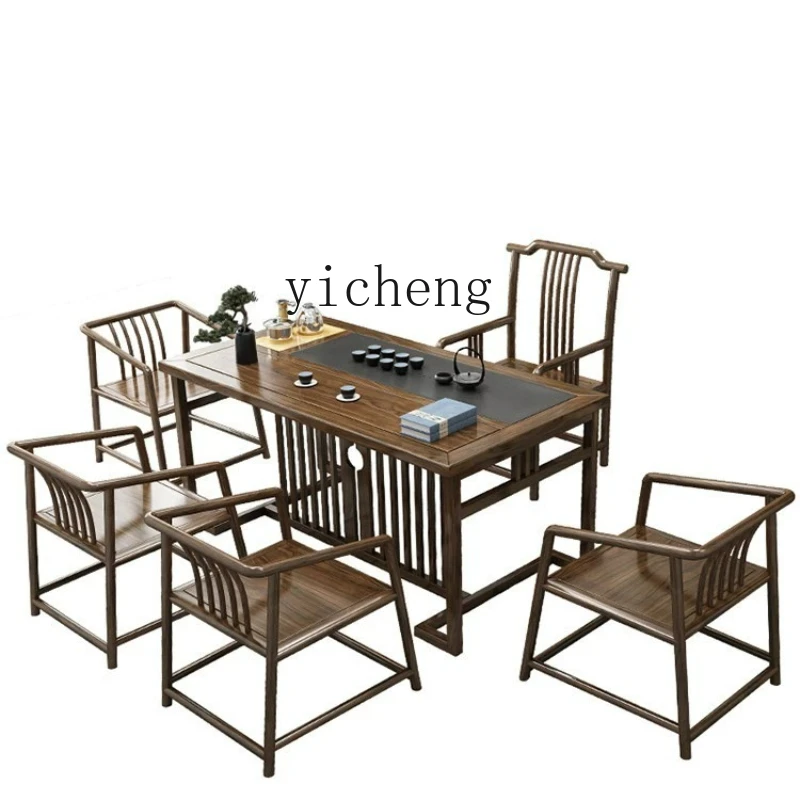 ZK new Chinese tea table and chair combination office kung fu coffee table set integrated household