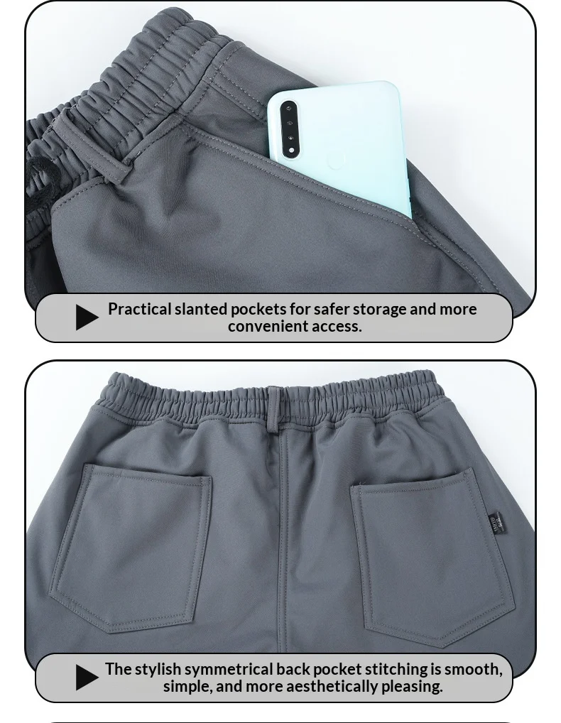 Unisex Fleece-gefütterter Wind- und Wasserdichter Herbst-Winter-Outdoor-Kletteranzug Taktische Arbeitskleidung Zweiteiliges Set für Männer und Frauen – Detail 19