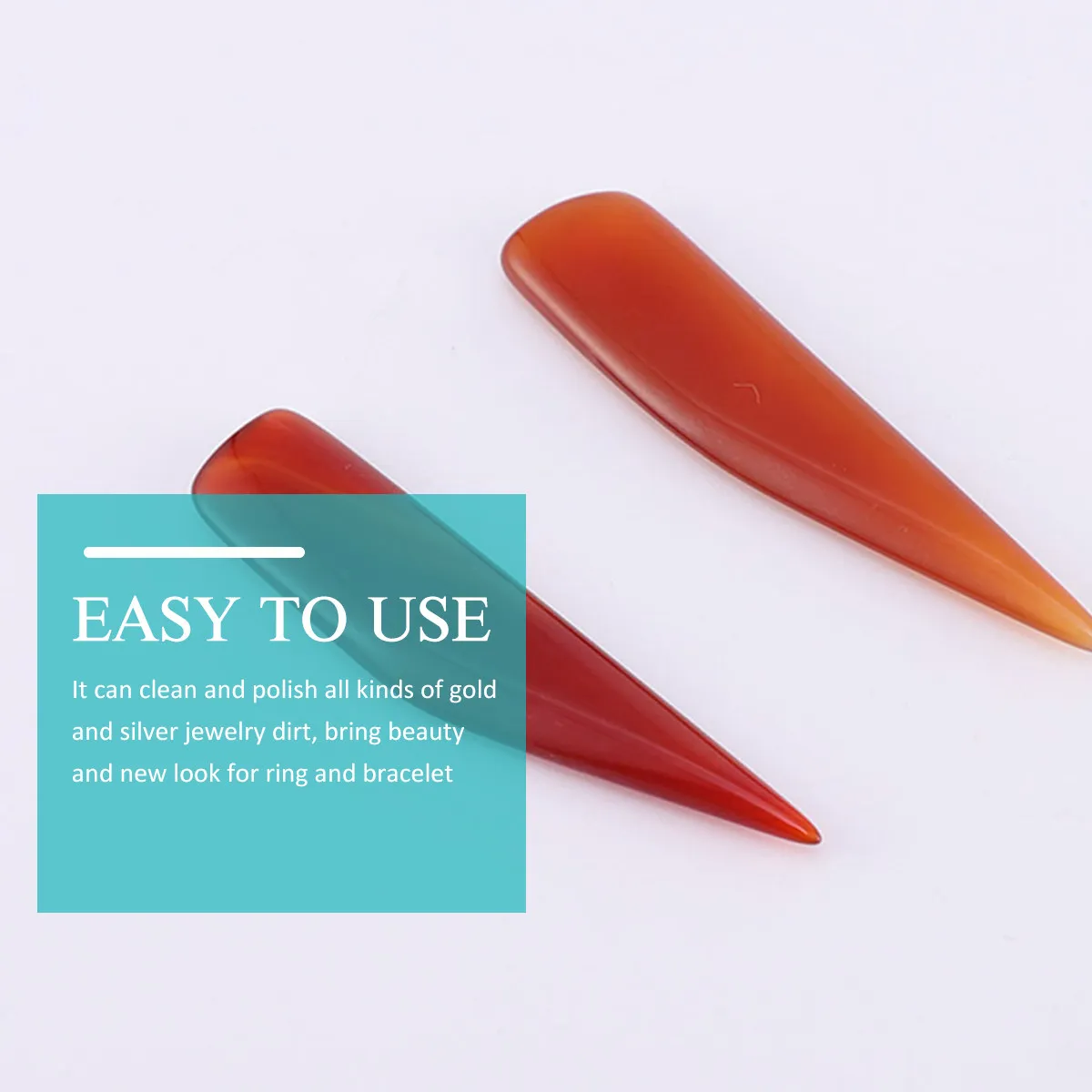 3Pcs Jewelry Maintenance Tools Agate Polishing Tool Effective Jewelry Burnisher for Gold Silver Rings Bracelets