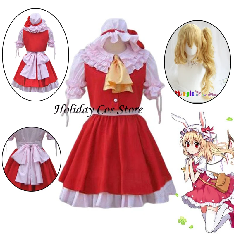 

Аниме Touhou Project Scarlet Косплей Костюм Парик Красная Принцесса Лолита Платья Со Шляпой Женщины Хэллоуин Косплей Одежда