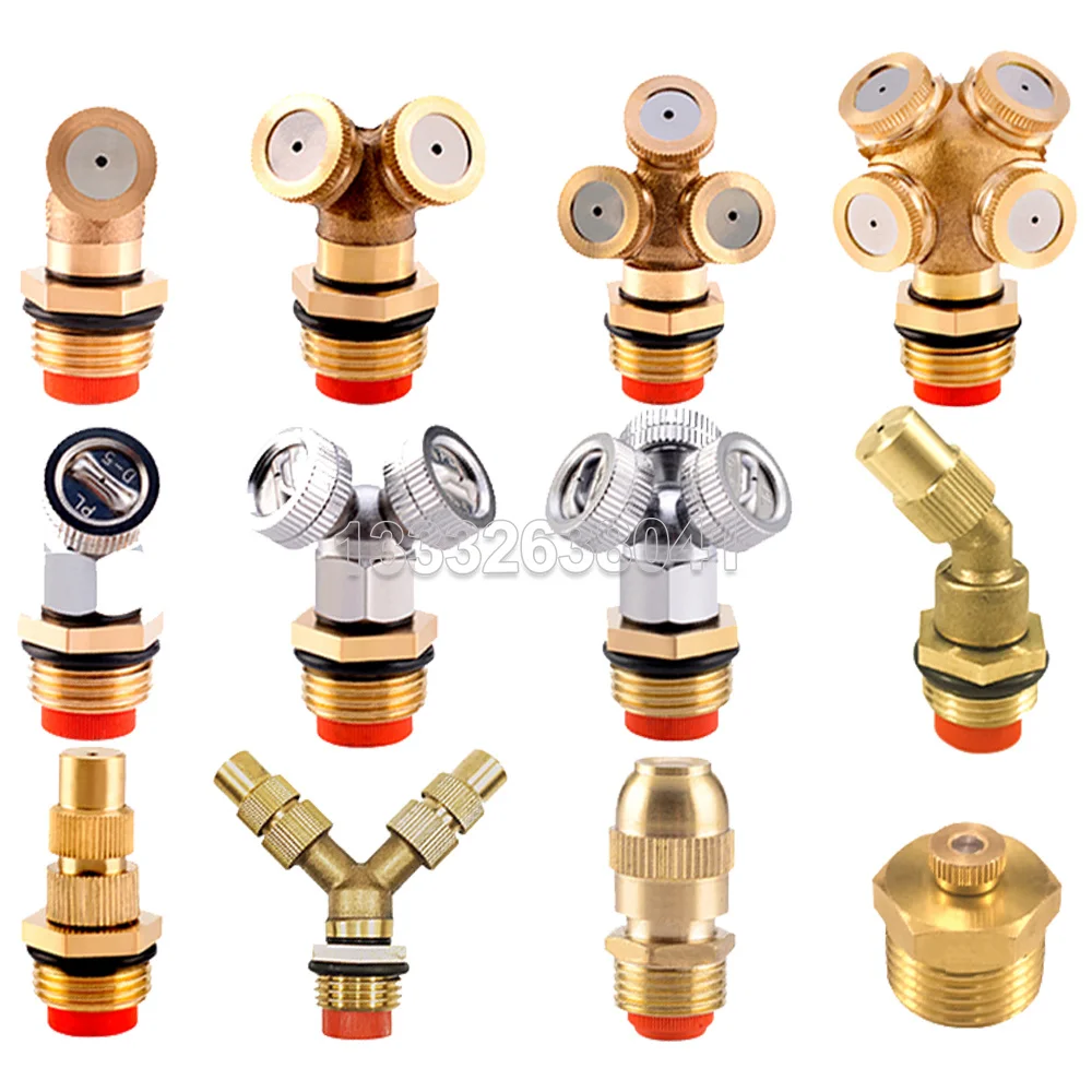 

10Pc Water Irrigation Sprinkler Adjustable Spay Nozzle Garden Agricultural Sprayer Mist Nozzle Fittings Accessories