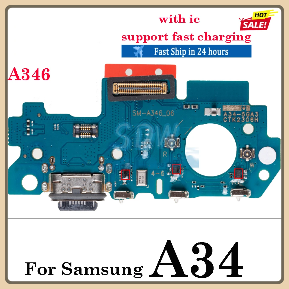 Charging Port For Samsung Tab A7 lite A9 A13s A14 A23 A24 A34 A73 T220 T225 A750F A920F USB Doct Connector Charger Flex Cable