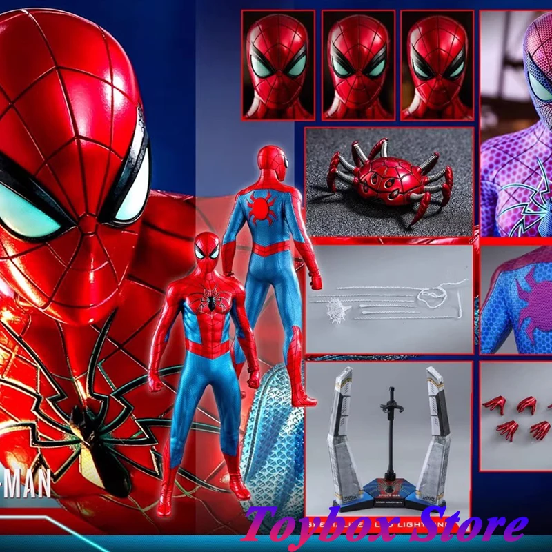 

HOTTOYS HT VGM43 1/6 Scale Spider-Man Spider Armor MK IV Suit Video Game Series Figure 12" Delicate Full Set Soldier Model Doll