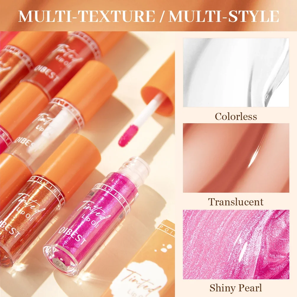 Mirror Water Light Lip Glaze Long Lasting Transparent Lip Plumper Oil Sexy Lip Gloss Jelly Glass Clear Lip Tint Makeup Sets