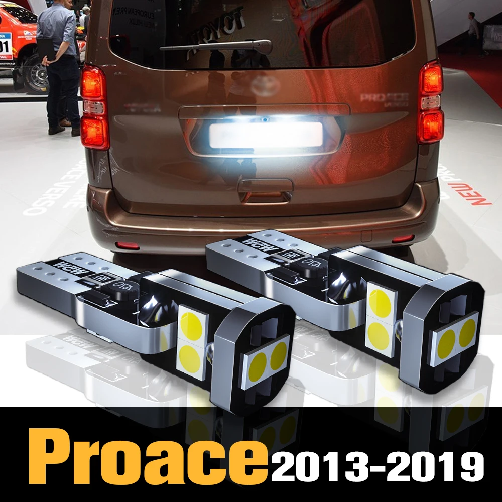 

2pcs Canbus LED License Plate Light Lamp Accessories For Toyota Proace 2013-2019 2014 2015 2016 2017 2018