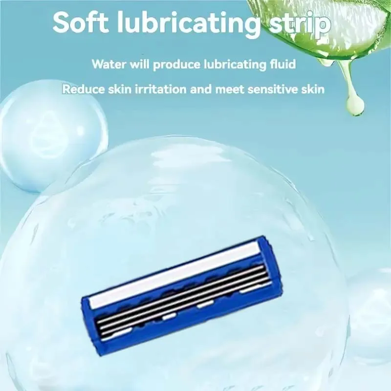 ماكينة حلاقة آمنة للرجال، مقبض مريح، شفرة حادة وناعمة، حلاقة ممتازة للرجال، هدية مثالية للمهرجانات