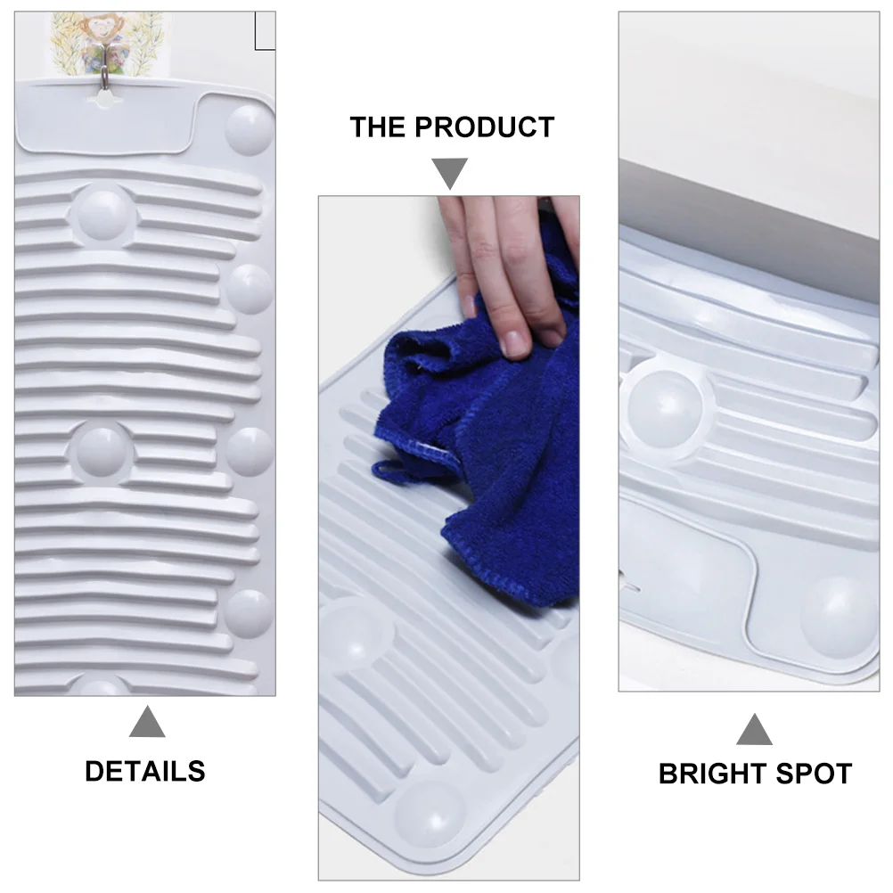 

2Pcs Non-Slip Laundry Mat Strong Suction Cup Foldable Wash Board Gentle on Hands Perfect for Daily Cleaning Needs