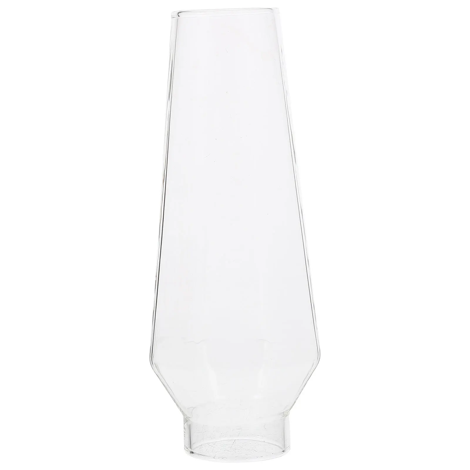 High Grade Glass Oil Lamp Shade Clear Chimney Retro Design Fine Workmanship Windproof Oil Lamp Glass Chimney