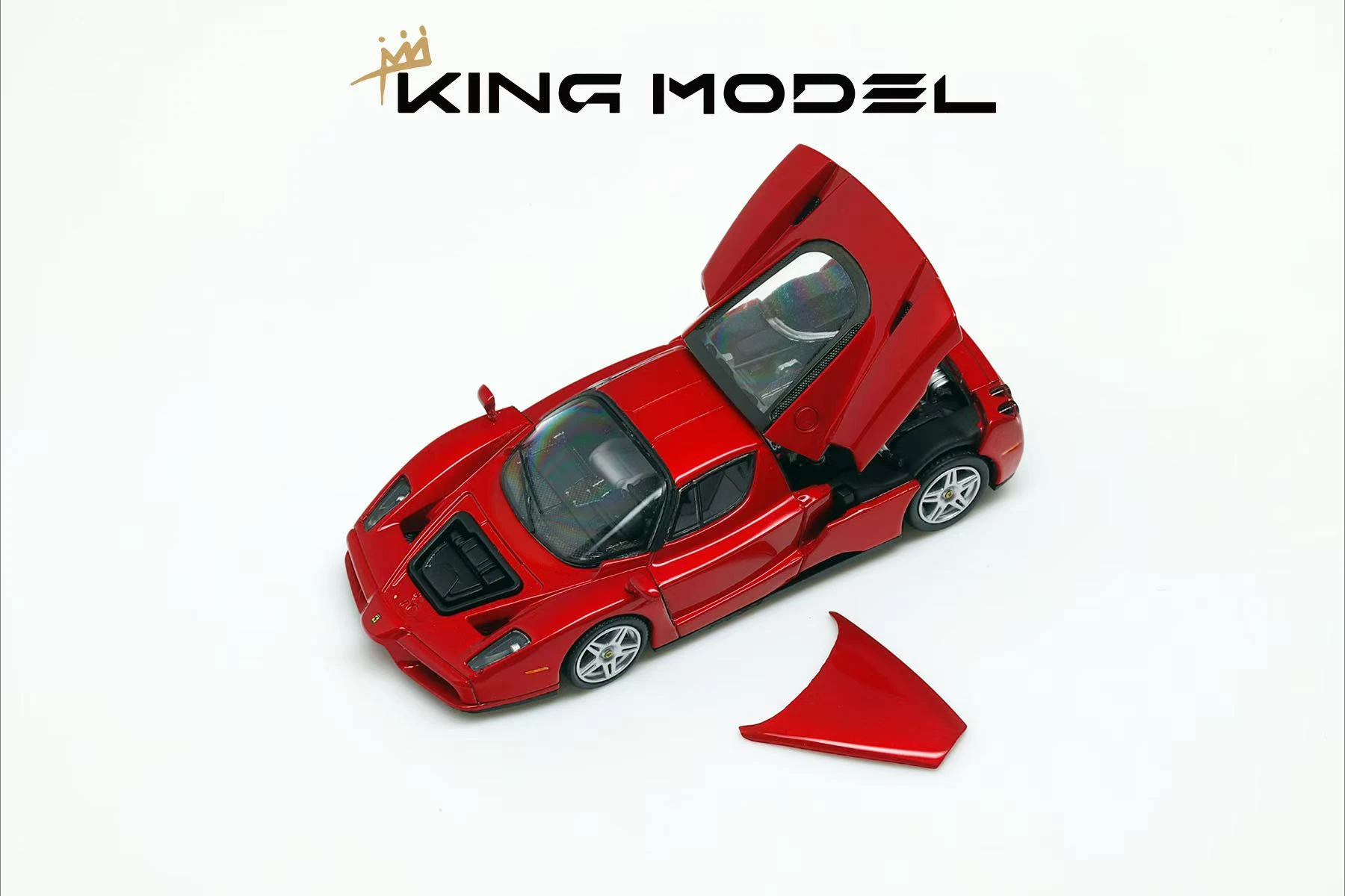 **Pre-order **Kingmodel 1:64 Enzo Open back cover Metal red Diecast Model Car