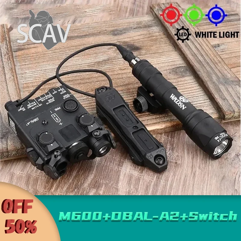 

WADSN Tactical DBAL-A2 Airsoft Green Red Blue Laser Dot Indicator Dbal M300 A M600 C Powerful Flashlight Airsoft Hunting Weapon