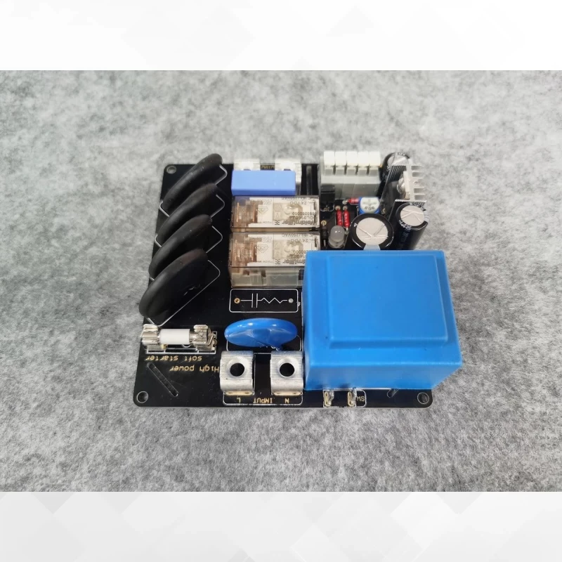 Audiophile-grade hi-fi high-power amplifier power supply soft-start board - discrete module