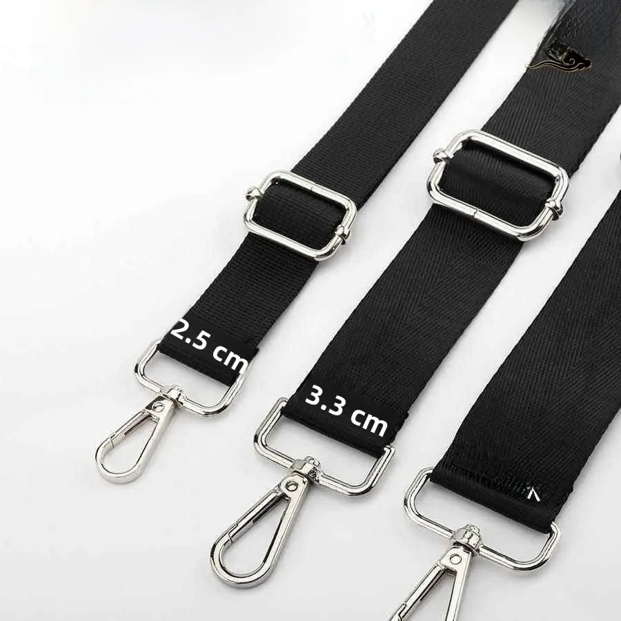 Unisex Nylon Strap Crossbody Wide Shoulder Strap Computer Bag Accessory Long Length Speaker Camera Bag Strap Fashionable Acce...