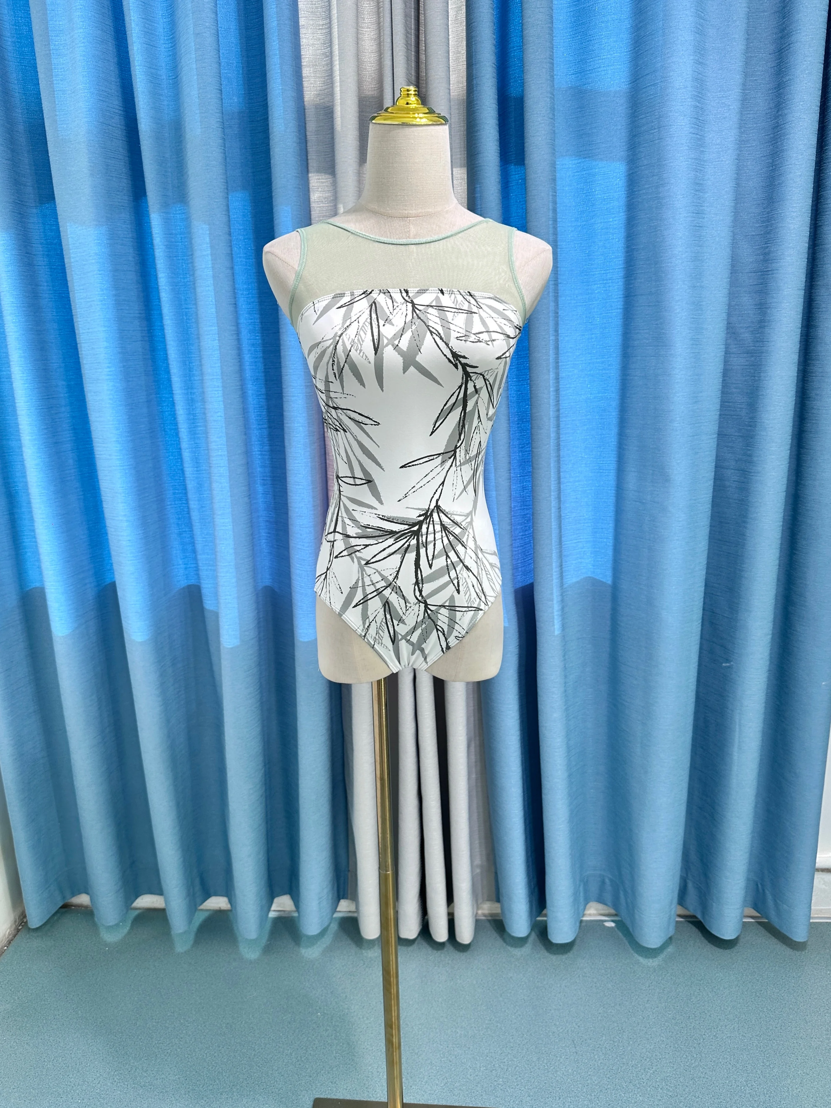 Ballett Overall Frauen neuen Stil eleganten Druck Tanz Trikot Erwachsenen ärmellose Ballett Tanz Praxis Anzug neue Yoga-Kleidung – Detail 6