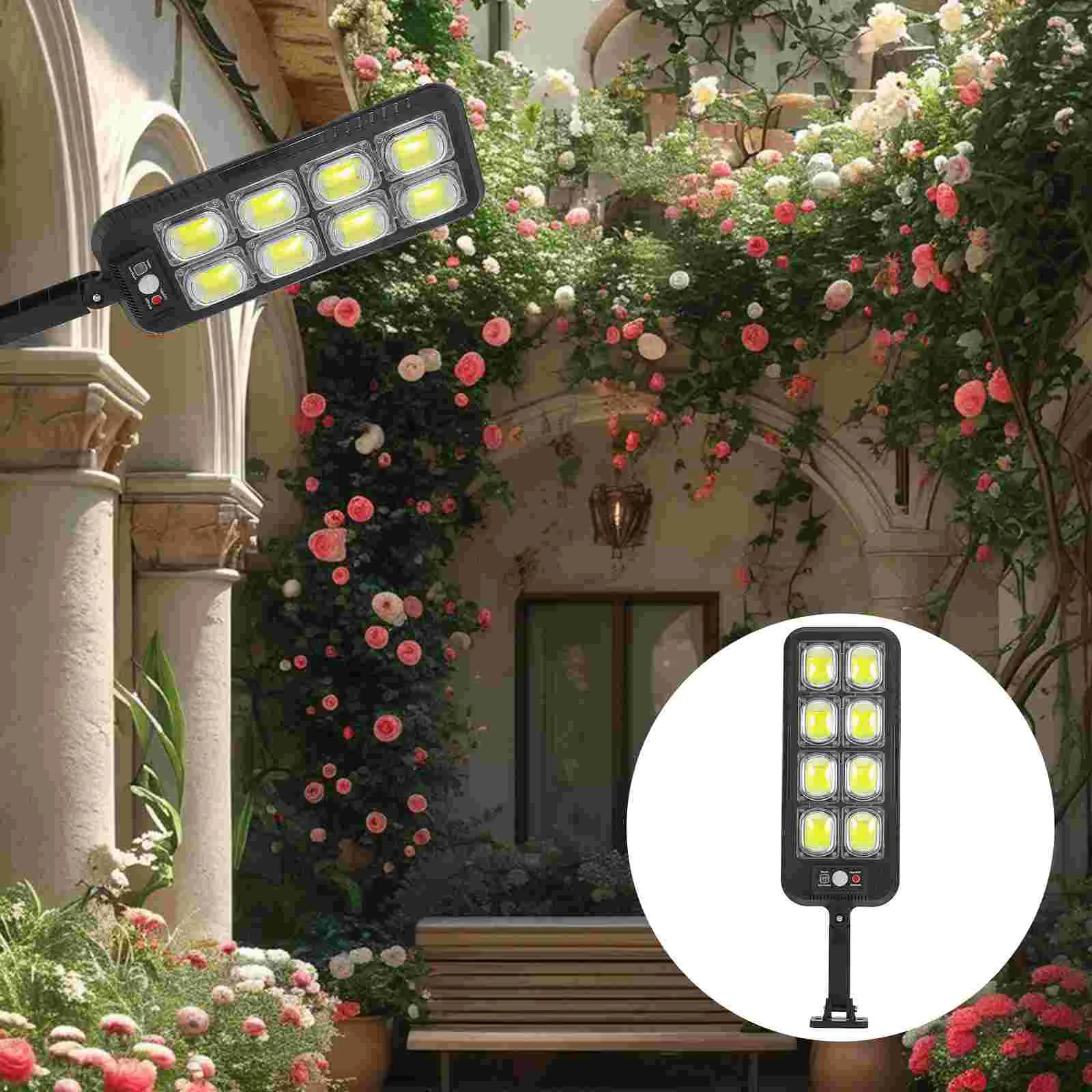 

Solar Street Light Lamp Floodlights Outdoor Courtyard Pathway Garden Powered Wall