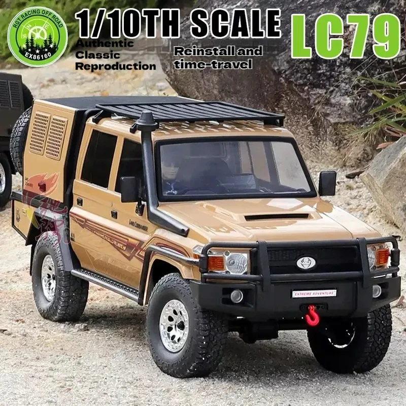 

1/10RGT EX86160 Remote Control Electric Climbing Car Off-Road Vehicle with Double Speed Differential Lock Light Set for Boys Toy