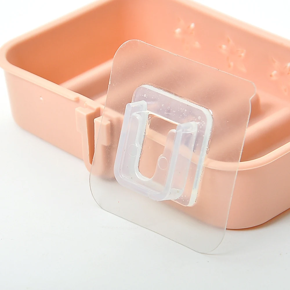 Waterproof Strong Adhesive Hook Shelf Sticker for Bathroom Kitchen Wall Shelf Rack Sticking Screw Hanger