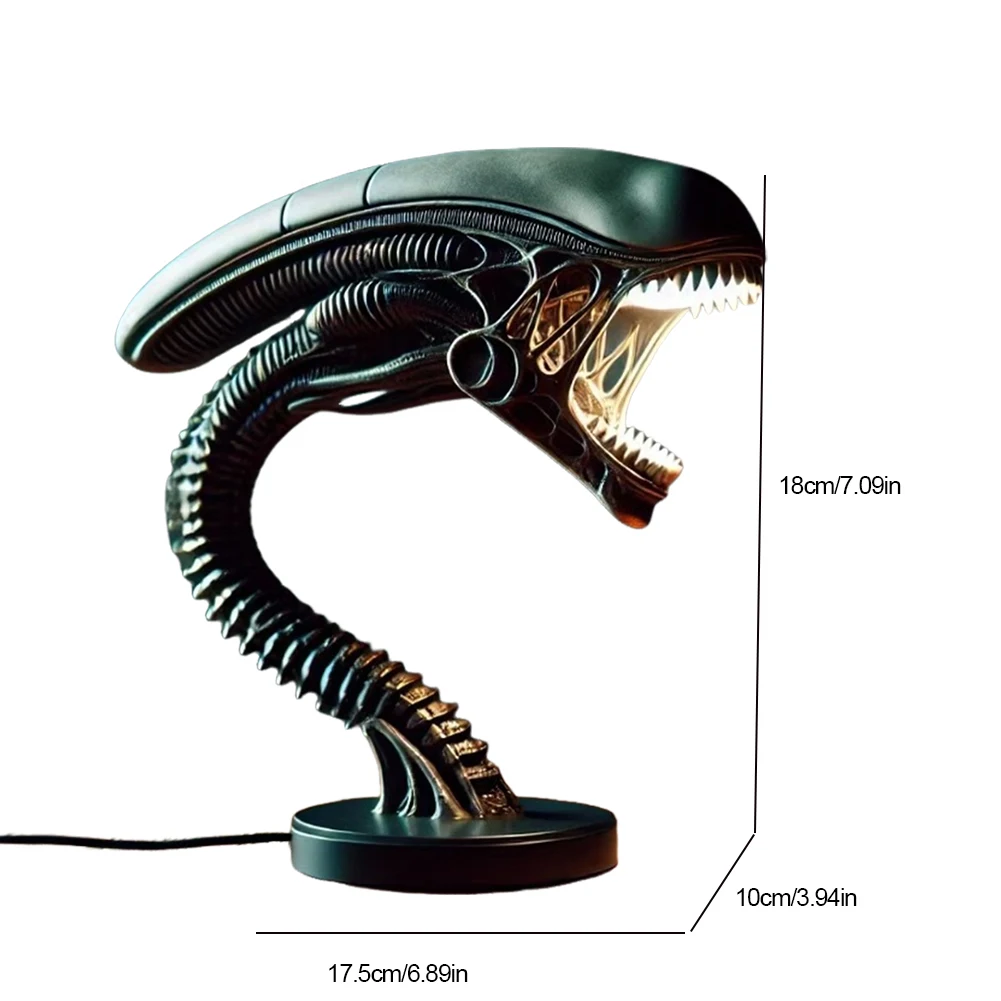 فريد الغريبة مخلوق حامل مصابيح طاولة غرفة النوم المنزلية ضوء الليل مخلوق الغريبة حامل مصباح لمبة مكتب حلية ديكور المنزل