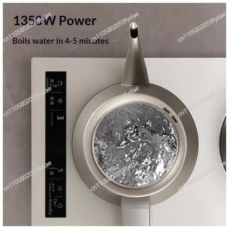 Fully automatic bottom double water inlet electric kettle to make tea, pure titanium tea stove insulation integrated embedded