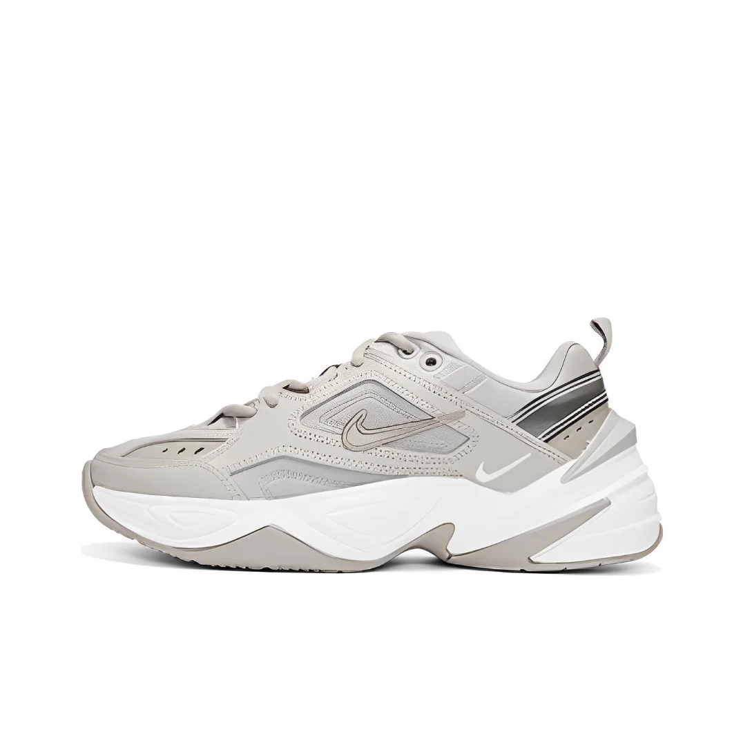 Nike Original M2K Tekno Low Women's Sneakers Classic Retro Casual Thick Shoes Premium Cement Gray Colorway