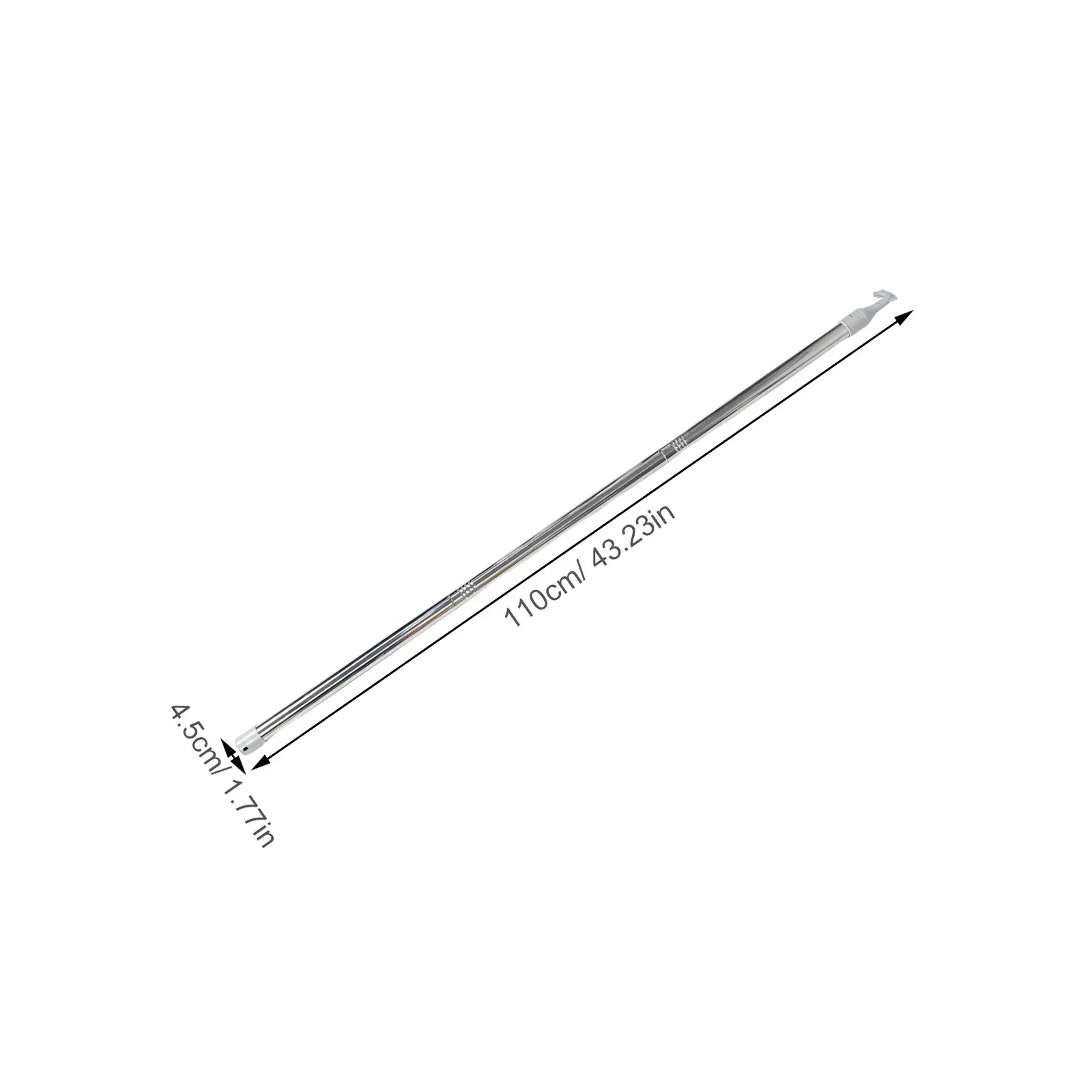 Stainless Steel Privacy Blind Push Pull Rod Adjustable Awning Window Opener for Bedroom Kitchen Living Room School Windows