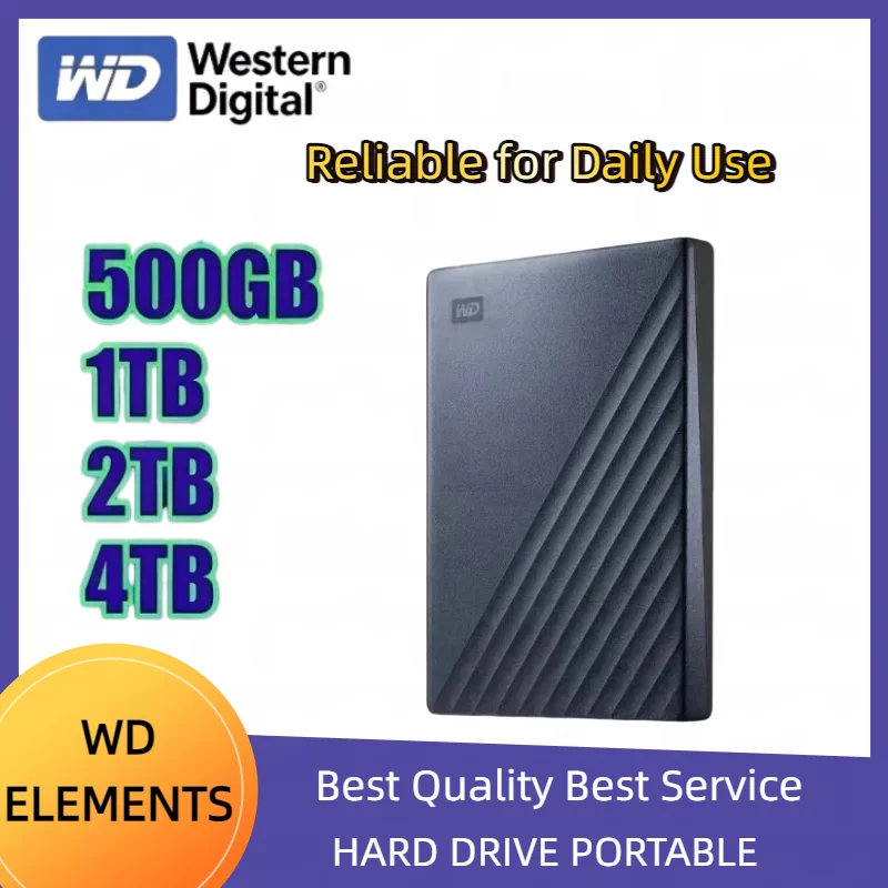 FOR Western Digital My Passport Ultra 1TB/2TB/4TB Portable Hard Drive WD Metal Edition China Travel Package For PC