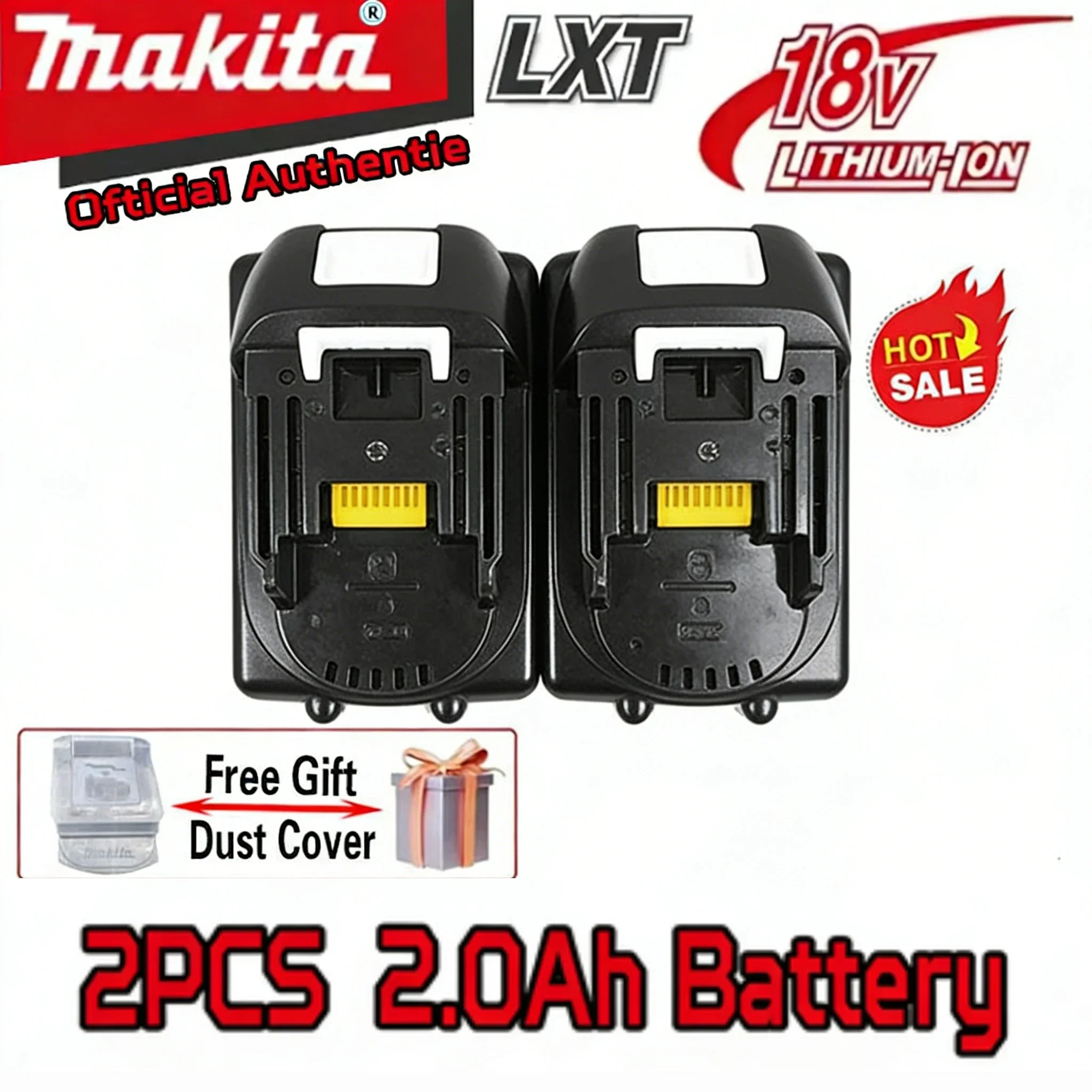 

Makita 2Ah Genuine Replacement Battery for BL1840 BL1830B BL1850B BL1850 BL1860 BL1815 18V Lithium 2000mAh