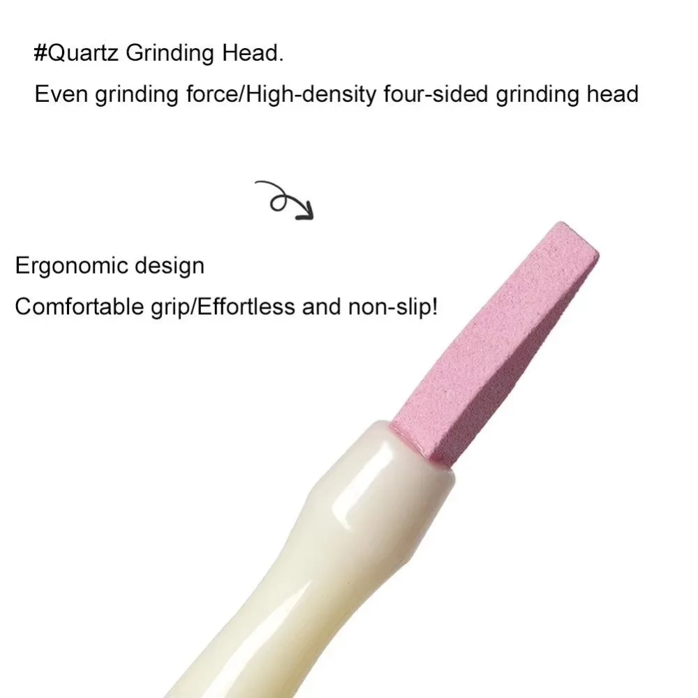 Hot sale Double Head Nail Quartz Pen Dead Skin Remover Nail Care Tools Nail Cuticle Pushers Nail Polish Manicure Polish Stick