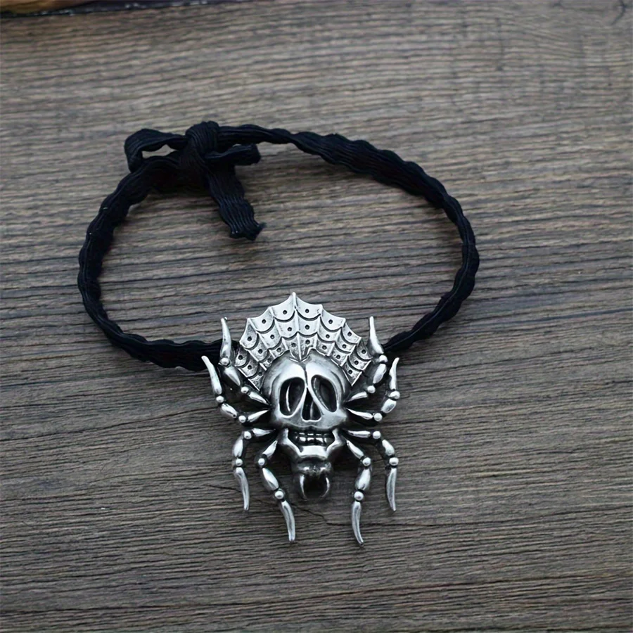 Hot selling fashionable personality gothic Halloween spider women's elastic hairband hair accessories hair band headband gift