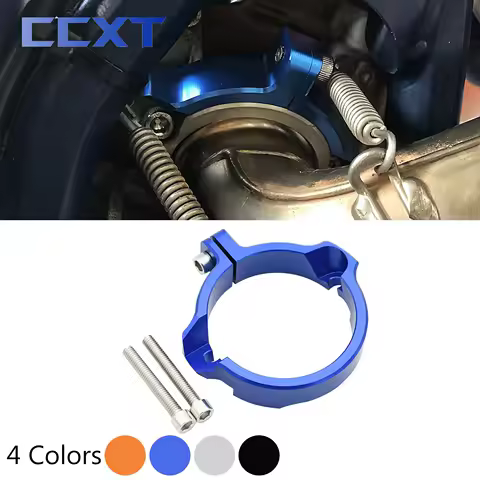 Motorcycle Exhaust Flange Guard Tip Muffler Pipe Clamp For GasGas EX EC MC 250-300 2021 For Husqvarna TE TC TX 250/300 2017-2022