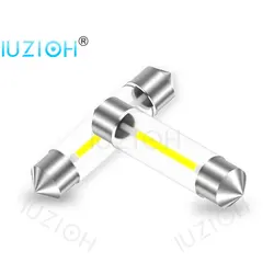 IUZIOH LED 꽃줄 전구, 돔 신호 램프, 자동차 조명, 레드, 블루, 웜 화이트, C5W, C10W, 36mm, 31mm, 39mm, 41mm, 28mm, 31mm, 6V, 12V, 24V, 2 개