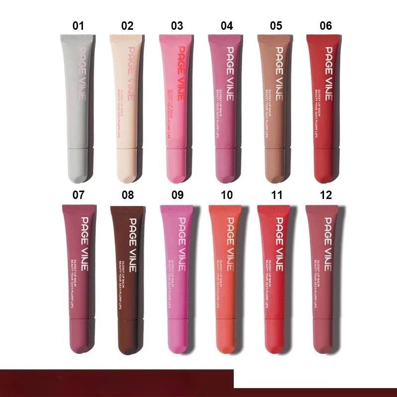 جديد بلسم الشفاه جراب هاتف ملمع الشفاه طويل الأمد ترطيب السائل أحمر الشفاه نخب اسبريسو التوت هلام شفاف الشفاه الصقيل