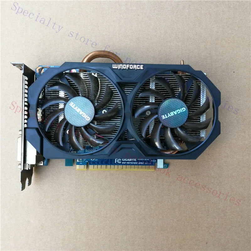 AAA+ FOR GIGABYTE NVIDIA GeForce GTX750Ti 2GB GDDR5 PCI-Express Video Card DP DVI HDMI