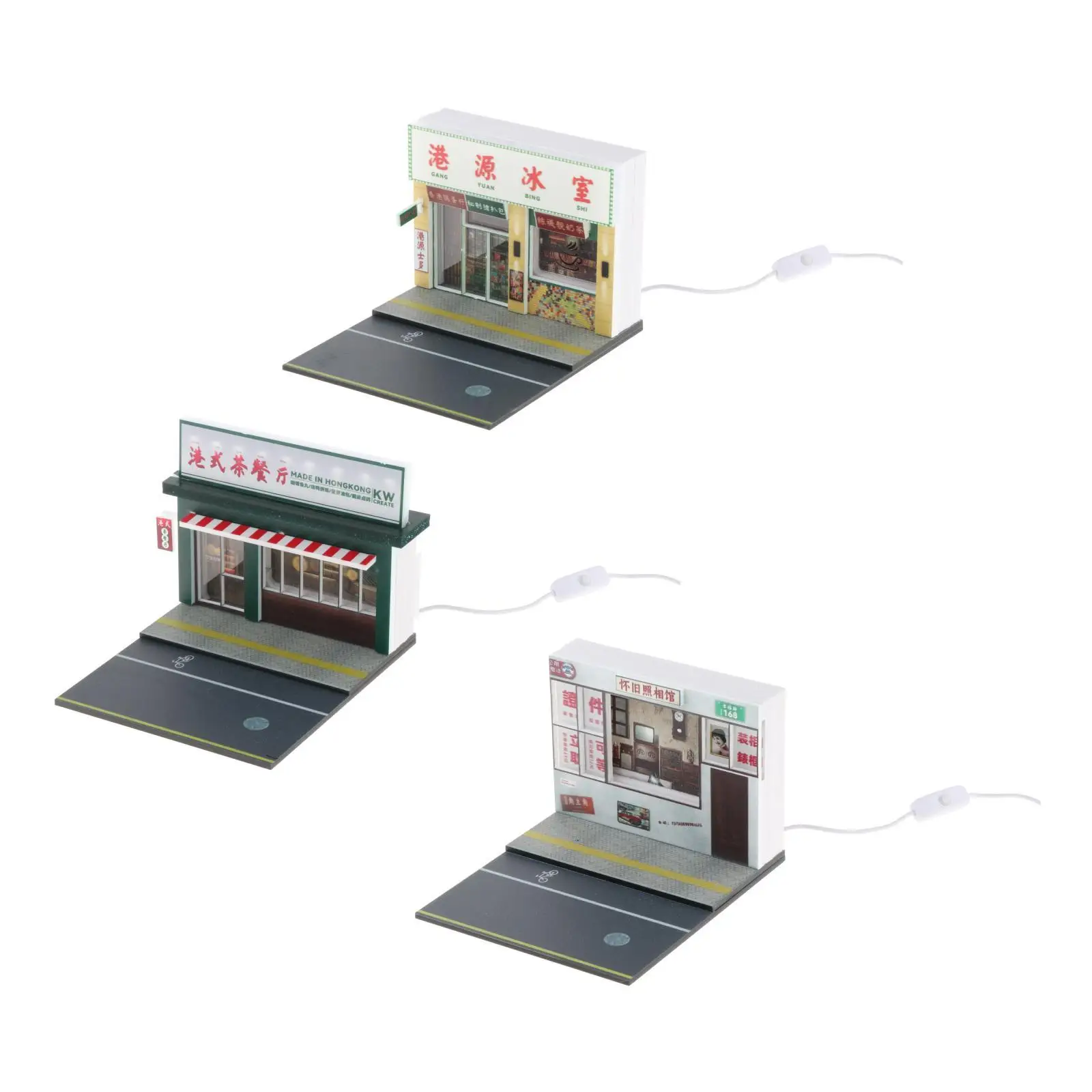 Tampilan Pemandangan Diorama Adegan Tampilan Mobil Model 1/64 untuk Ruang Tamu Desktop