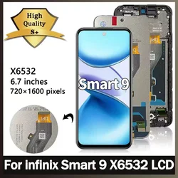 6.7'' For Infinix Smart 9 LCD For Smart9 X6532 LCD Display Touch Screen Digitizer Assembly Replacement