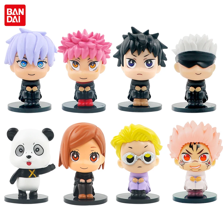 Anime Jujutsu Kaisen Figure Itadori Yuji Satoru Gojo Fushiguro Megumi Kugisaki  Nobara Set Toys Car Decoration PVC Model Gifts